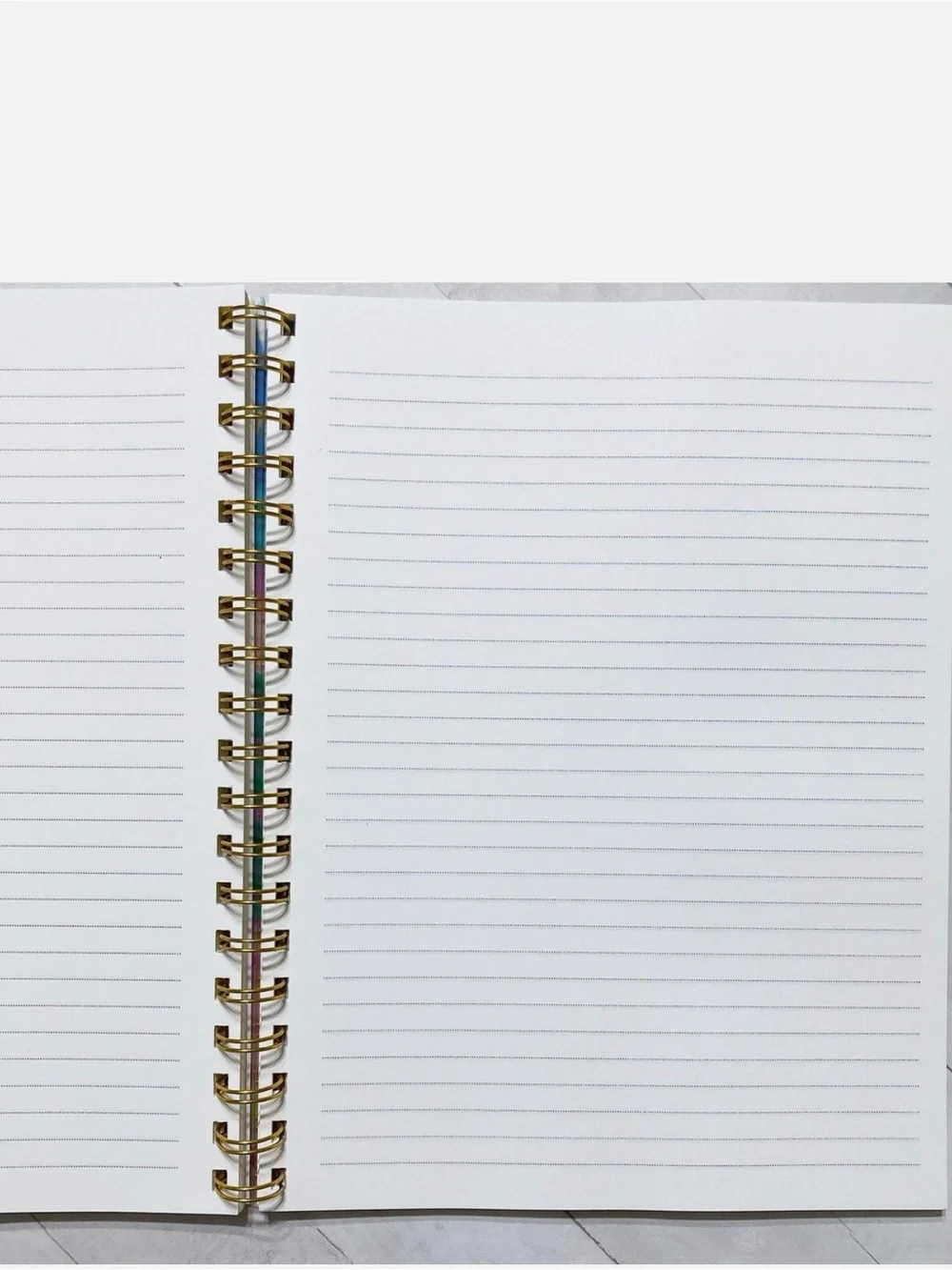 Clementine Watercolor Striped Notebook